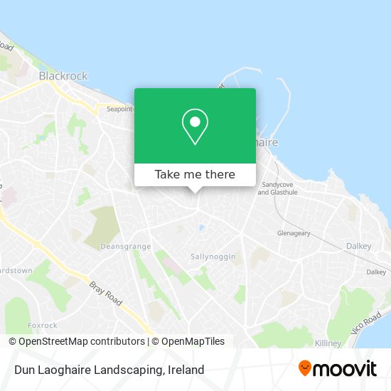 Dun Laoghaire Landscaping map