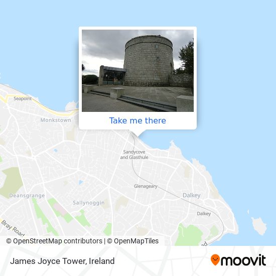 James Joyce Tower map