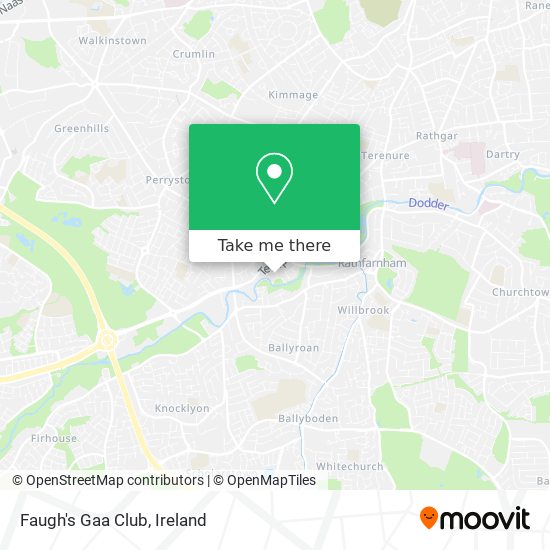 Faugh's Gaa Club map