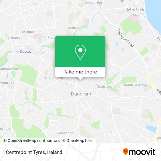 Centrepoint Tyres map