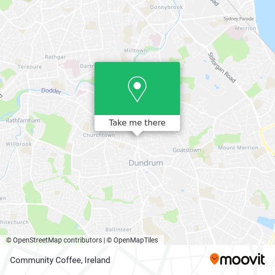 Community Coffee map