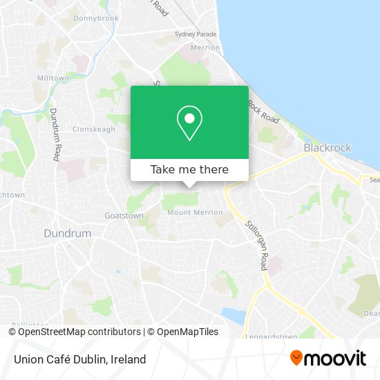 Union Café Dublin plan