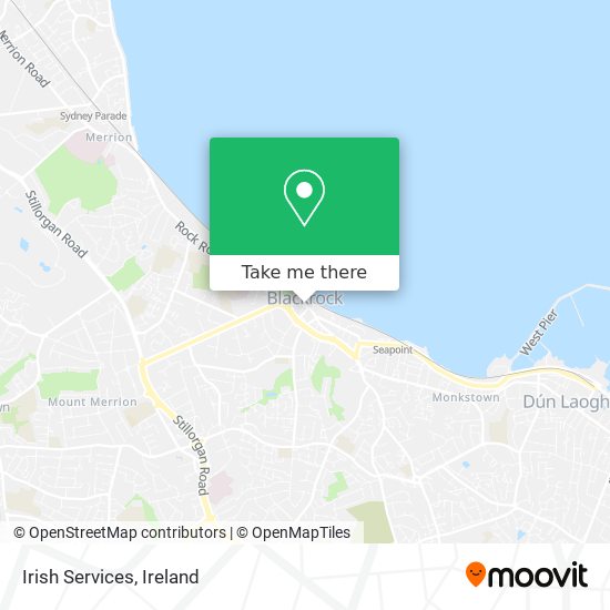 Irish Services map