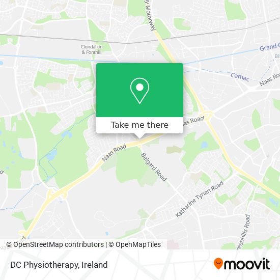 DC Physiotherapy map