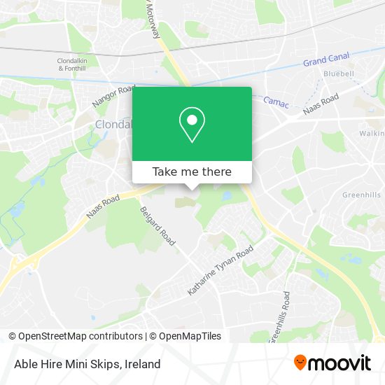 Able Hire Mini Skips map