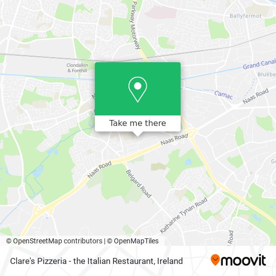 Clare's Pizzeria - the Italian Restaurant map