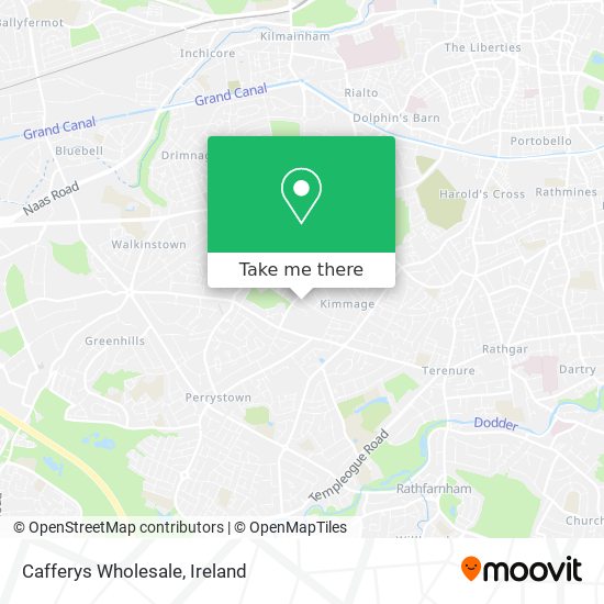 Cafferys Wholesale map