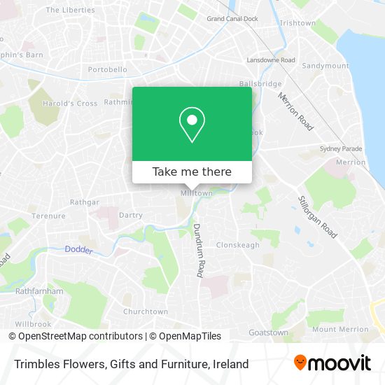 Trimbles Flowers, Gifts and Furniture map