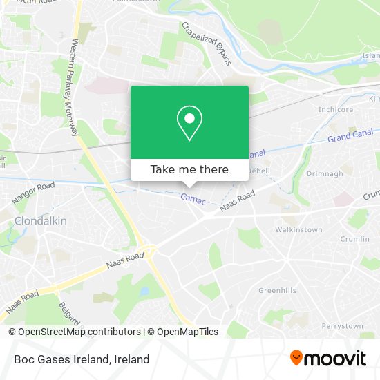 Boc Gases Ireland map