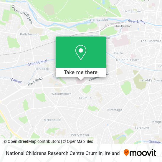 National Childrens Research Centre Crumlin map
