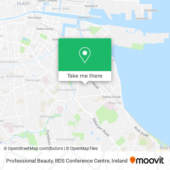 Professional Beauty, RDS Conference Centre map