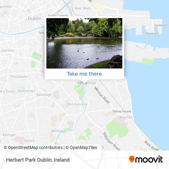 Herbert Park Dublin map