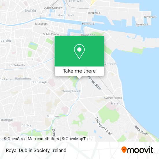 Royal Dublin Society map