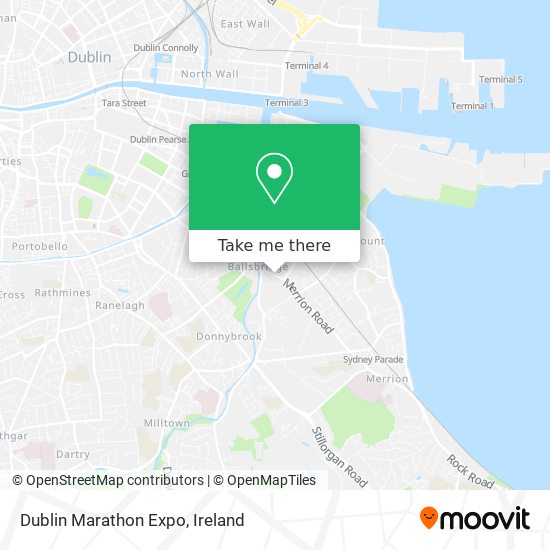 Dublin Marathon Expo map