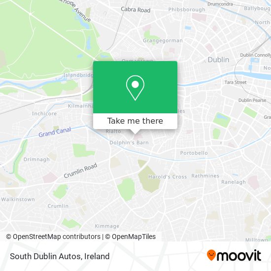 South Dublin Autos map