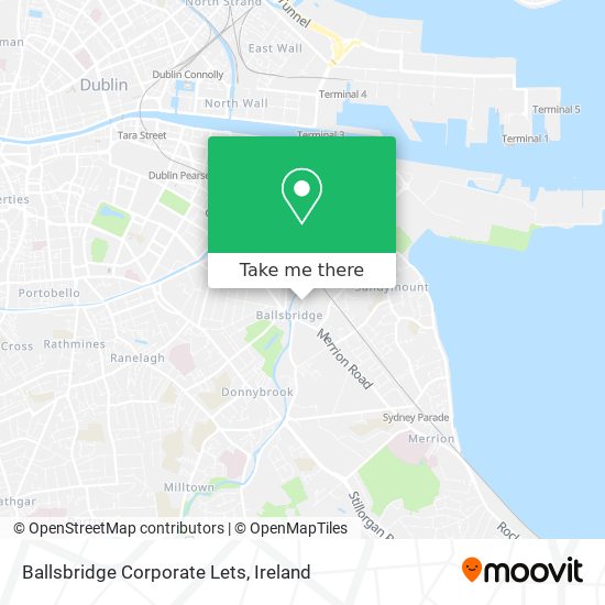 Ballsbridge Corporate Lets map