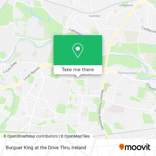 Burguer King at the Drive Thru map
