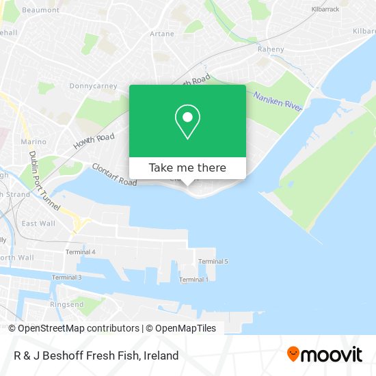 R & J Beshoff Fresh Fish map