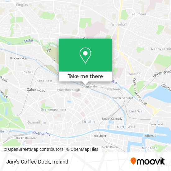 Jury's Coffee Dock map