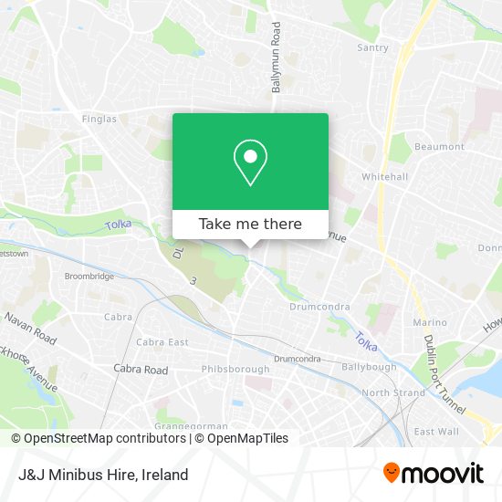 J&J Minibus Hire map