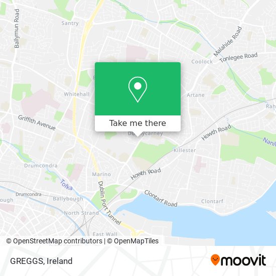 GREGGS map