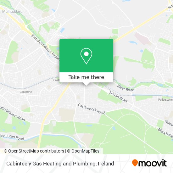 Cabinteely Gas Heating and Plumbing map