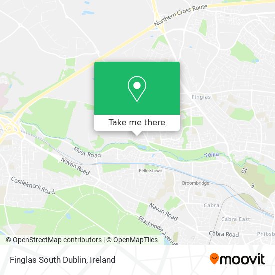 Finglas South Dublin map