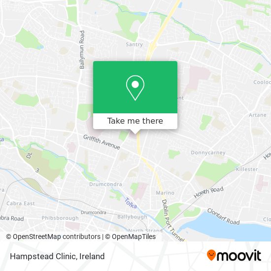 Hampstead Clinic map