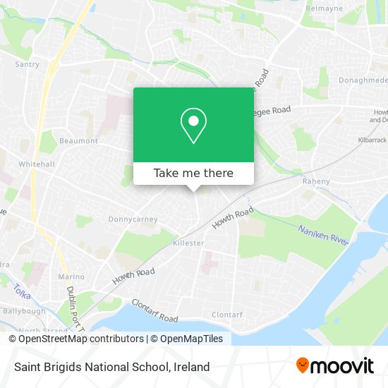 Saint Brigids National School map