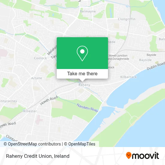 Raheny Credit Union map