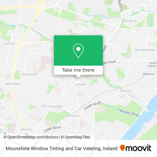 Moonshine Window Tinting and Car Valeting map