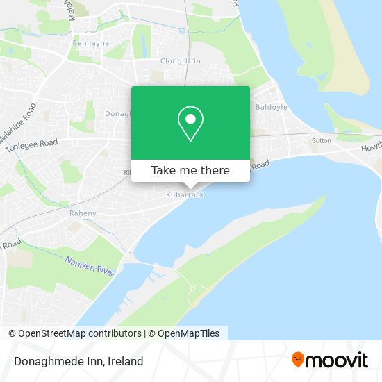 Donaghmede Inn map