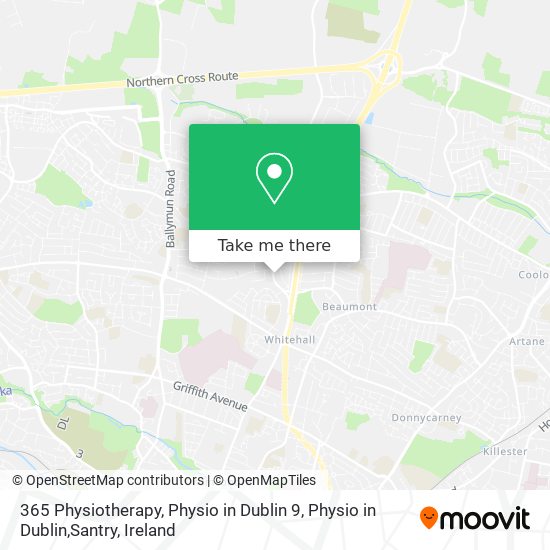 365 Physiotherapy, Physio in Dublin 9, Physio in Dublin,Santry map