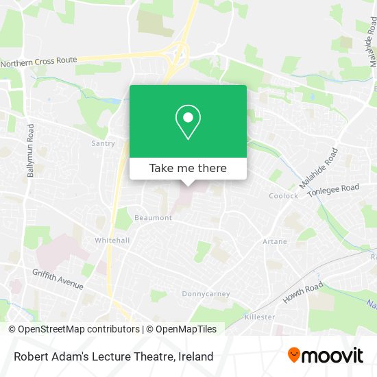 Robert Adam's Lecture Theatre map