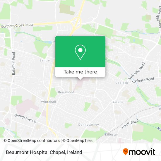 Beaumont Hospital Chapel map