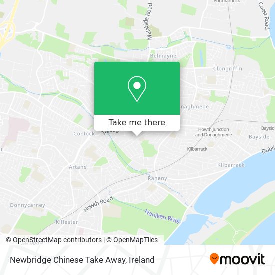 Newbridge Chinese Take Away map