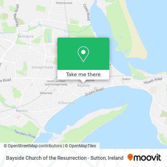 Bayside Church of the Resurrection - Sutton map