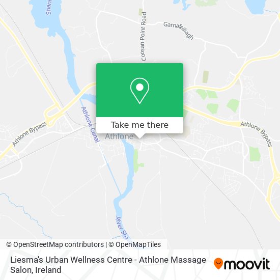 Liesma's Urban Wellness Centre - Athlone Massage Salon map