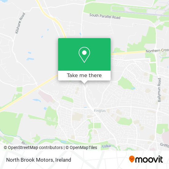 North Brook Motors map