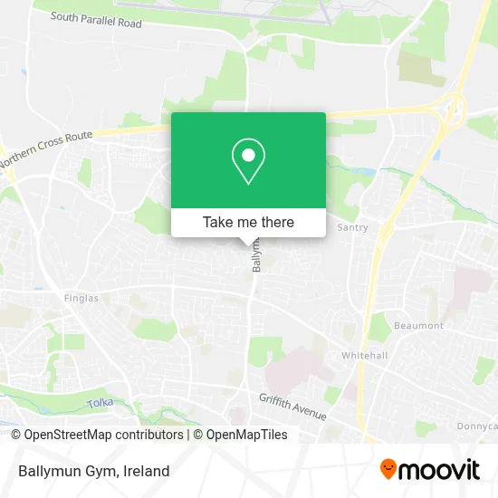 Ballymun Gym map