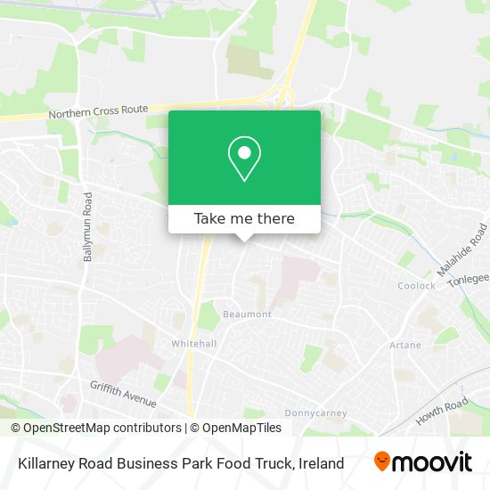 Killarney Road Business Park Food Truck map
