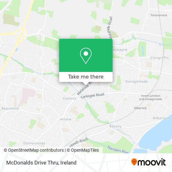 McDonalds Drive Thru map