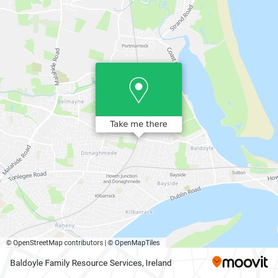 Baldoyle Family Resource Services map