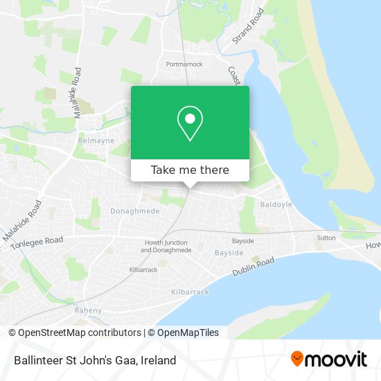 Ballinteer St John's Gaa map