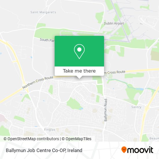 Ballymun Job Centre Co-OP map