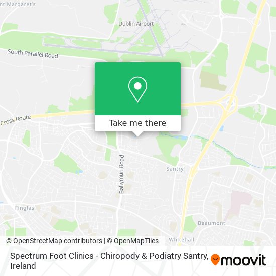 Spectrum Foot Clinics - Chiropody & Podiatry Santry map