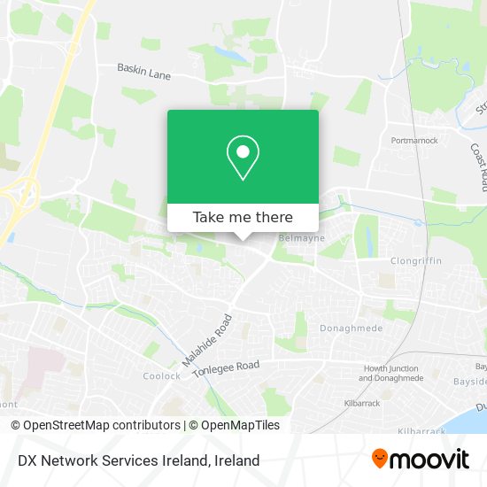 DX Network Services Ireland map