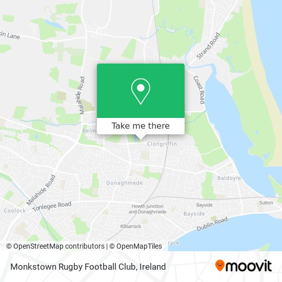 Monkstown Rugby Football Club map