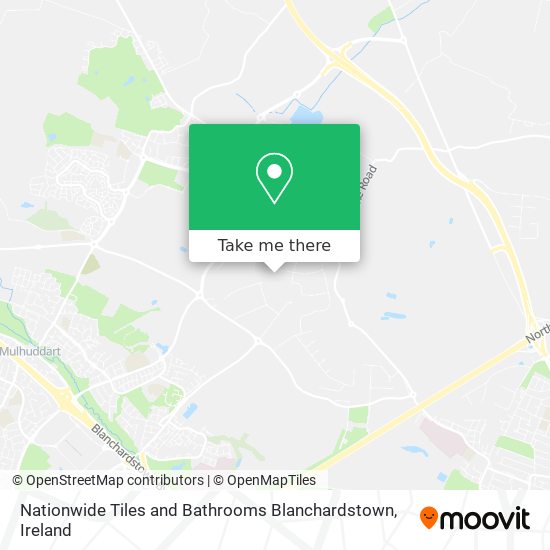Nationwide Tiles and Bathrooms Blanchardstown map