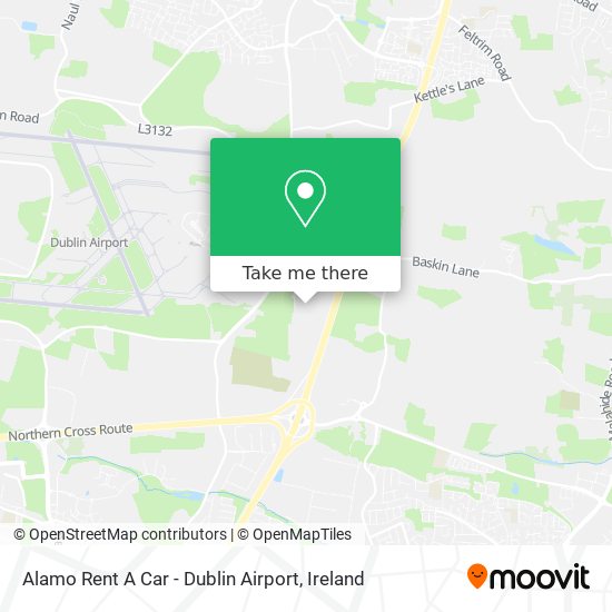 Alamo Rent A Car - Dublin Airport map